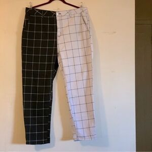 Hot Topic Ankle Pants Split Grid Womens Sz 36x28 (Hot Topic Sz 2) Gorgeous